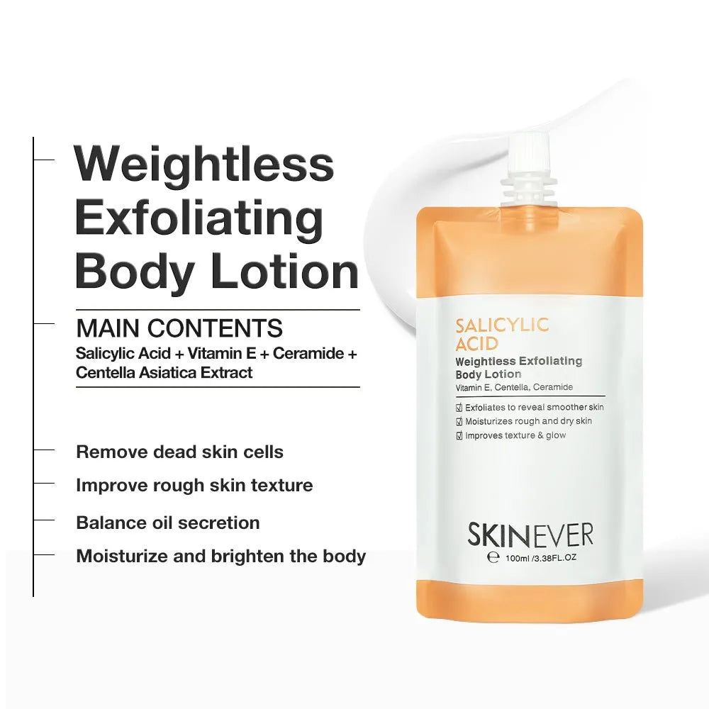 SKINEVER Salicylic Acid Exfoliating Body Lotion Cleanses The Skin Moisturizing Skin Care