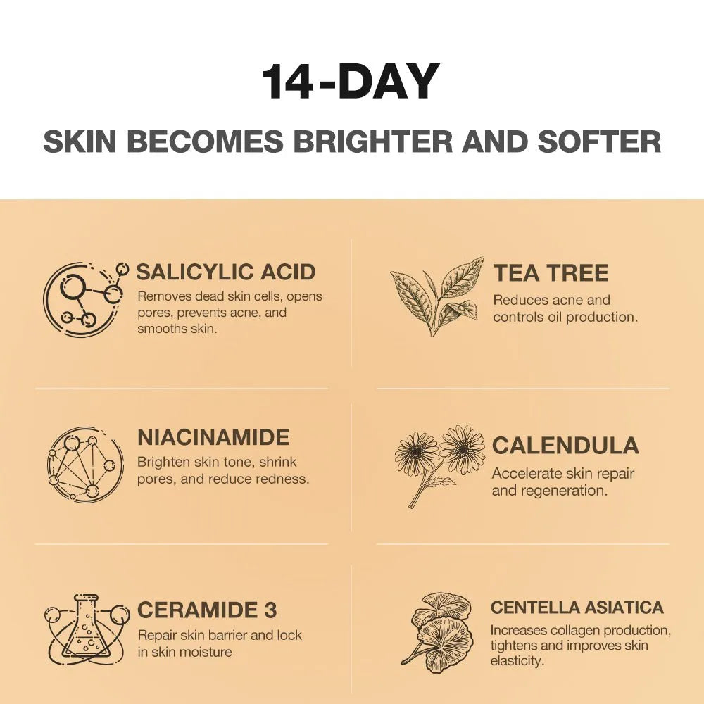 SKINEVER Salicylic Refreshing Scrub Cleanser-Facial wash