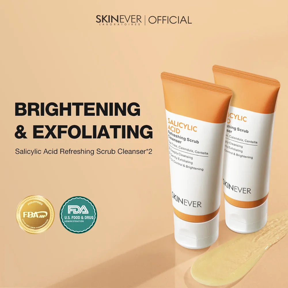 SKINEVER Salicylic Refreshing Scrub Cleanser-Facial wash