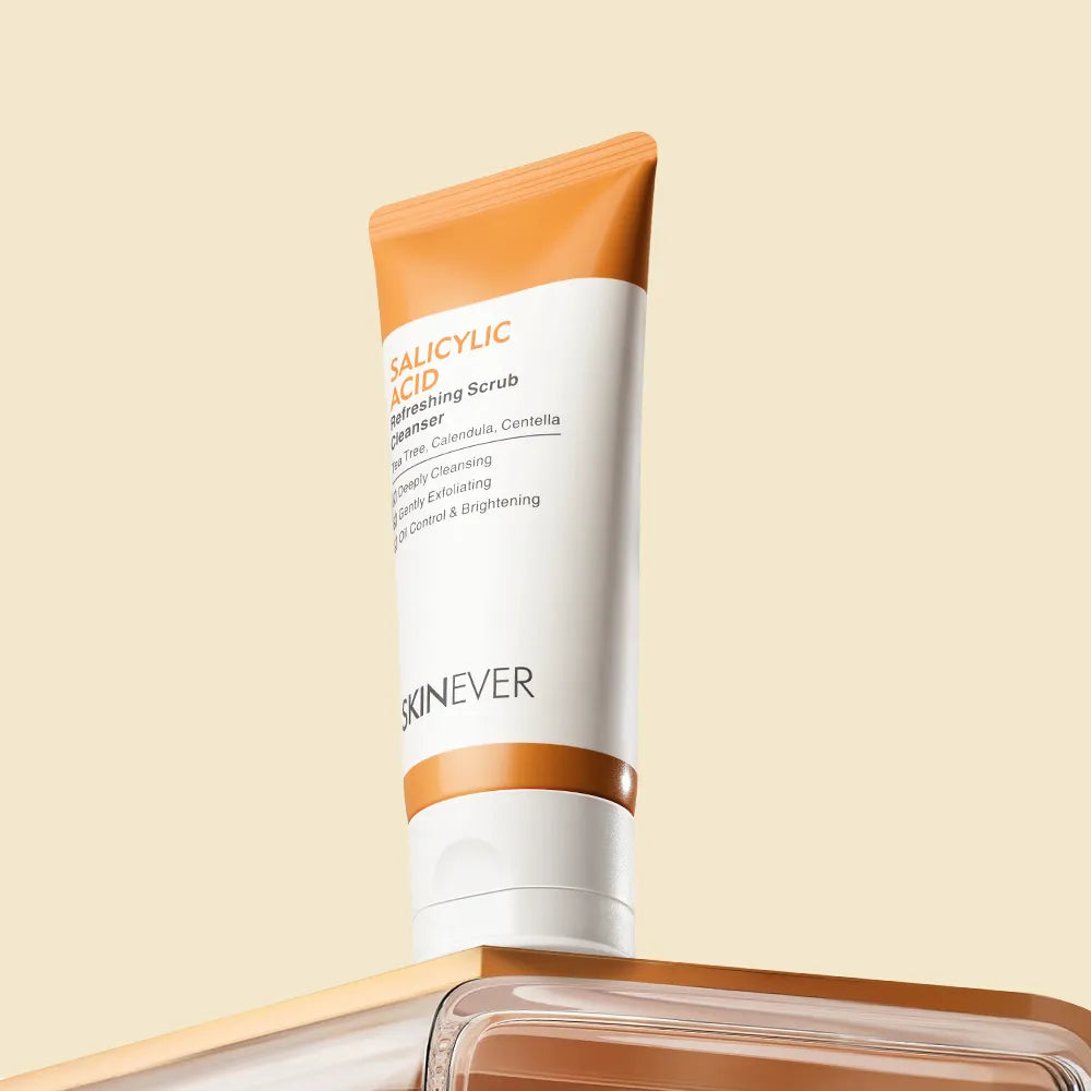 SKINEVER Salicylic Refreshing Scrub Cleanser-Facial wash