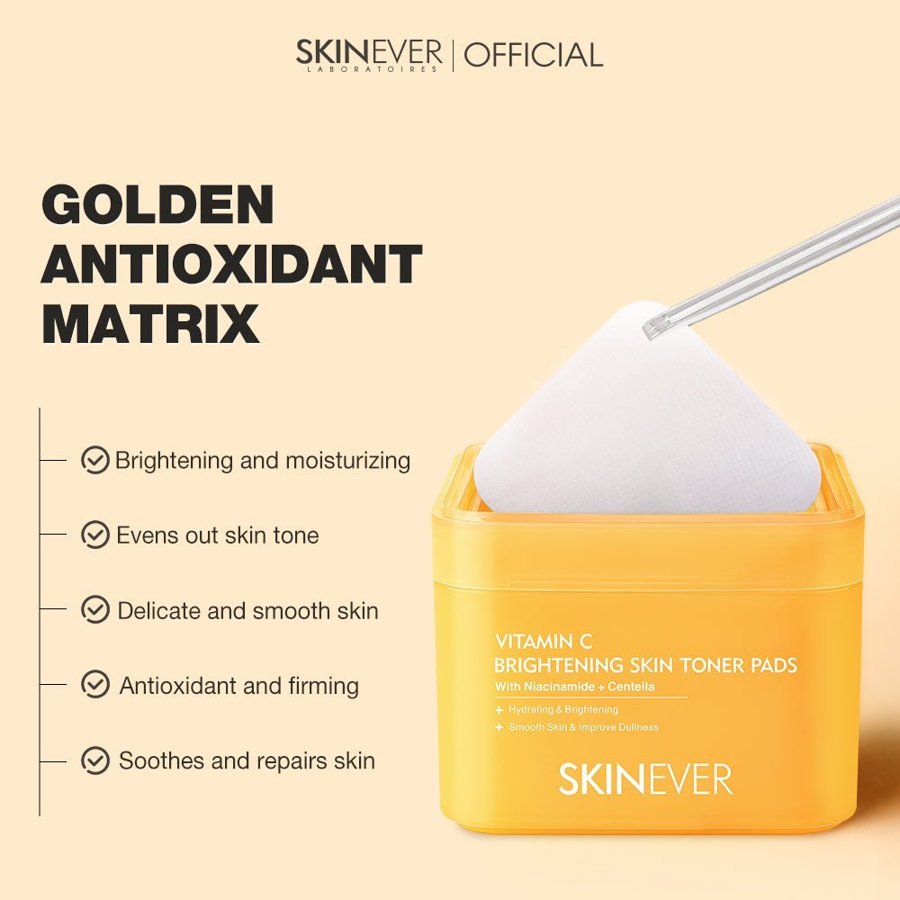 VITAMIN C BRIGHTENING SKIN TONER PADS