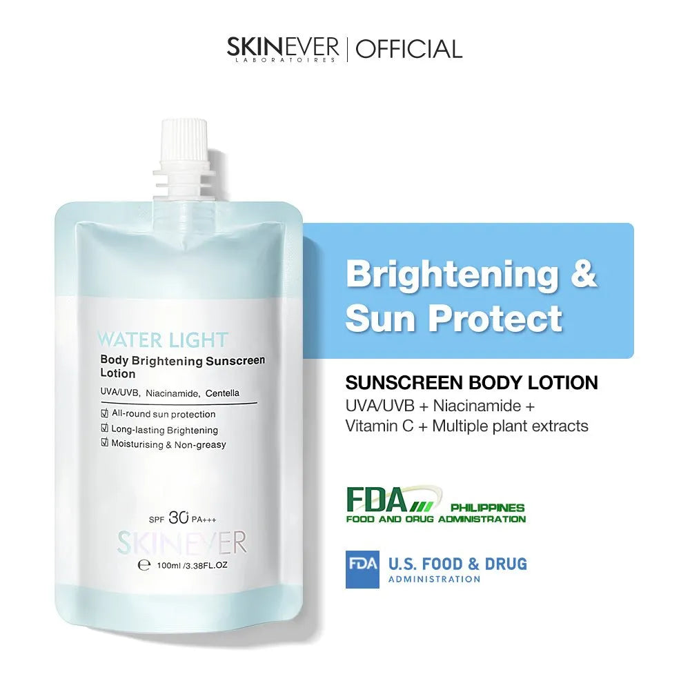 SKINEVER Water Light Body Brightening Sunscreen Lotion